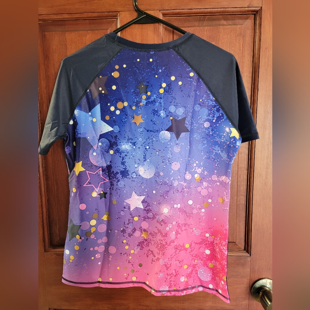 Swim Coverup Colorful Starry Pattern. - Picture 2 of 4